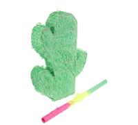 Piñata de Fête D'anniversaire Cactus en Papier Fait Main, Vert