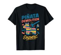 Piñata Demolition Expert Drôle Mignon Culture Mexicaine Anniversaire T-Shirt