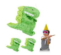 Pinata dinosaure pignata anniversaire 36 cm 3 pièces pinata verte suspendue
