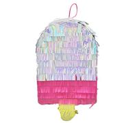 Piñata en papier d'aluminium - Décoration de petit cône - Support en papier léger pour fêtes d'anniversaire | Accessoire de piñata suspendu sur le thème du festival pour ev