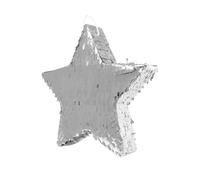 Piñata étoile argentée, 45 cm, décoration festive pour fêtes d'anniversaire, jeux de Noël, décorations de fête de Noël, piñata de Noël d'intérieur, cadeaux pour enfants