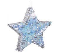 Piñata étoile argentée - BOLAND - Étoile - Argentée - 44 x 44 cm - 1 pièce - Plastique - Décoration de fête