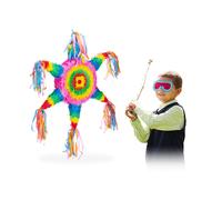 Pinata étoile colorée arc-en-ciel décoration anniversaire 62 cm 0,2 kg suspendue