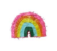 Pinata Gâteau Enfant Pinata Anniversaire Pinata Fête Pinata Papier avec Attache pour Finition Frangée Multicouche Jeu Interactif à Casser avec, 28 20 8cm, style to 2
