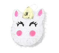 Piñata Licorne en Papier Blanche, Petit Modèle pour Fête D’garçon et Filles