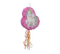 Pinata Licorne Jeu Joouet anniversaire sans remplissage rose