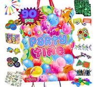 Pinata + Pack 80 Jouets - Pinata Anniversaire - Pinata Anniversaire Garcon - Pignatta - Anniversaire - Piñatas - Pinata Anniversaire Fille - Piñata - Jouet Pinata - Piniata - MANLOZ