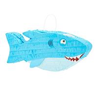 Piñata requin bleu pour décorations de fête d'anniversaire sous la mer (taille S, 41 x 16,5 cm)