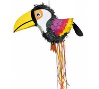 Piñata tropicale toucan 52 x 32 cm - Multicolore - Taille unique