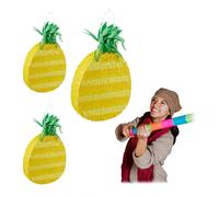 Pinatas ananas pinata tropicale pignata hawaïenne 3 pièces 150 g piñata jaune
