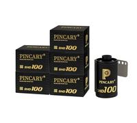 Pincary Lot de 6 films SHD100 35 mm pour paysages de lumière du jour, film noir et blanc 35 mm, grossissement facile à numériser, détails adaptés au trépied, 36EXP