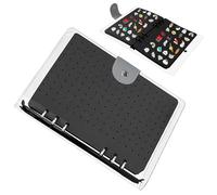 PinCase Book - Porte-broches - Album de rangement pour épingles | Boîte de présentation en feutre émaillé avec 6 pages, sac de rangement pour broches pour collectionneurs, clous d'oreilles, feutre,