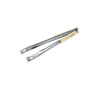 Barbecook pince bbq, pince de luxe, pince à barbecue, accessoire barbecue, Acier Inox/Bouleau, 40 cm, Argent