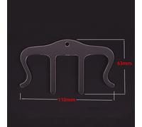 Pince À 4 Jambes En Plastique Pour Instrument De Musique Universel De Type M, Clip Transparent Pour Les Musiciens Et Les Commodes