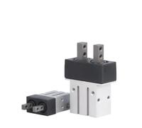 Pince à Air compacte parallèle MHK2 MHKL2, cylindre pneumatique MHK2-12D 10/12/16/20/25 avec couvercle anti-poussière, 1 pièce(MHKL2-12D)