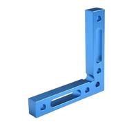 Pince à angle droit, localisateur carré de 90 degrés avec double échelle, outil de positionnement en alliage d'aluminium pour assemblage de boîte de cadre (120 mm, rouge)