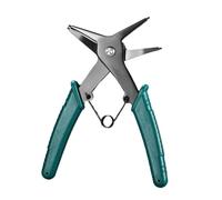Pince à anneau de 5,1 cm pour installation et retrait de circlips internes et externes, acier à haute teneur en carbone avec finition noircie, 140 mm, ergonomique orange/B (vert)