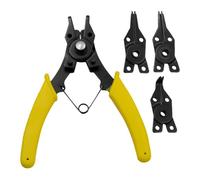 Pince à anneau robuste 4 en 1, outil de retrait de clips, outil de bague pour utilisation dans les domaines de bijoux, automobile, réparation de moteur, tuyau, fil, mécanique et bricolage