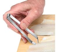 Pince à arêtes de poisson - Pince à arêtes de poisson en acier inoxydable, pince plate large | Pince à arracher les os de poisson avec acier épais, pince à poils de porc pour économiser de l'espace