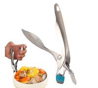 Pince à assiettes - 18,7 x 3,5 x 3,5 cm, pince ergonomique, pince sûre, préparation des aliments | Positionnement flexible, pince pour bols chauds, pour famille, amis, hommes, casseroles