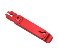 Pince à baïonnette à deux voies pour maillons de chaîne de vélo, outil efficace fabriqué à partir d'alliage d'aluminium pour un entretien pratique du vélo (rouge)