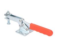 Pince à Bascule 500 Kg Force de Serrage Portable GH Pince à Bascule Horizontale à Dégagement Rapide Adaptée au Serrage de Plaques Métalliques, avec Clips pour Outils à Main pour