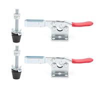 Pince à bascule à dégagement rapide, fixation verticale, 2 pièces, outil à main antidérapant en métal robuste pour le soudage de la fabrication automobile, acier allié en fonte,