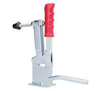 Pince à bascule horizontale à dégagement rapide, poignée ergonomique robuste pour dégauchisseuse, couvercle de fumoir, porte en acier au carbone, revêtement en caoutchouc 28,5 x