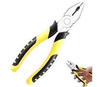 Pince à bec aiguille de 20,3 cm - Pince coupante multifonction de qualité industrielle en acier à haute teneur en carbone avec coupe-fil - Poignée douce antidérapante - Pour bijoux, artisanat, pêche