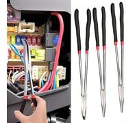 Pince à bec aiguille extra long de 40,6 cm avec mâchoire droite et options de pointe de 45 degrés à 90 degrés pour améliorer dans les zones confinées (tête droite)