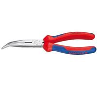 KNIPEX 26 22 200 Pince demi-ronde avec tranchant (pince bec de cigogne) avec poignées Confort atramentisée noire 200 mm