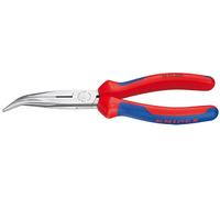 Knipex 26 22 200 pour l'atelier Pince plate à becs ronds coudée à 40° Acier électrique Vanadium 200 mm
