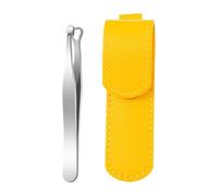 Pince à bec courbé - Pincette pour le visage avec pointe coudée, pince à sourcils en acier poli pour tailler et coiffer | Instrument de maquillage de soins personnels de précision