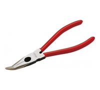 SAM Outillage Pince à bec demi-rond coudé 45° - branches PVC - 160 mm