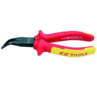 Pince à bec demi-rond coudé isolée à poignée bi-composant 150 mm KS TOOLS - 117.1120