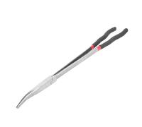 Pince à bec effilé professionnelle à long manche, coudée à 25 degrés, acier à outils trempé à haute température, poignée en plastique viscose durable, antidérapante, résistante à