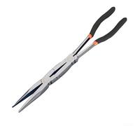 Pince à bec extra long de 33 cm avec double rivet, système d'ouverture rapide et poignée ergonomique pour les tâches de réparation quotidiennes (0°)