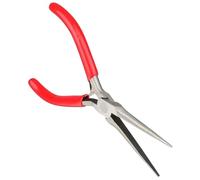 Pince à bec long et effilé, pince de précision en acier à haute teneur en carbone de 6 pouces avec mâchoires longues et effilées non dentelées pour la fabrication bijoux, fils