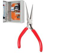 Pince à bec long, manche long Outil dénude-fils pointe étendue | Pince À Bec Pour Réparation Électronique Pour Maison Industrie Construction Garage Atelier Automobile Électriciens Rouge
