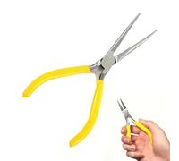 Pince à bec long portée étendue Outil dénude-fils pointe étendue | Pince À Bec Pour Réparation Électronique Pour Maison Industrie Construction Garage Atelier Automobile Électriciens Jaune