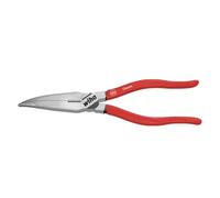 Pince à bec plat Wiha Longueur 200mm Courbé à 40 degrés poli long tranchant avec gaines plastiques - 26725
