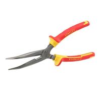 Pince à becs 1/2 ronds longs coudes 200 mm STANLEY - 0-84-008 - isolée 1000V