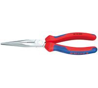 KNIPEX 26 15 200 Pince demi-ronde avec tranchant (pince bec de cigogne) avec poignées Confort chromée 200 mm