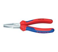 Pince à becs plats chromée avec gaines bimatière 140 mm Knipex 20 05 140
