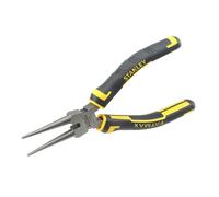 Stanley Pince à bec demi-ronde 0-84-496 FATMAX 160 mm – Acier trempé, Poignée bi-matière, France