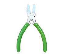 Pince à bijoux à nez plat - Outil pratique pratique en acier - Pour projets de fabrication de bijoux - Pince à mâchoires en nylon