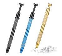 Pince à Bijoux avec 4 Griffes,3 PCS Outil de Préhension en Acier Inoxydable Outil de Ramassage Perles Pince Bijoux Pince Griffe pour la Réparation de Perles de Montres et de Lunettes