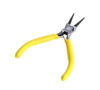 Pince à bijoux ronde de 11,4 cm en acier au carbone à bec rond pour courber les tôles/fils en un outil à main coupe-fil