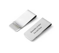 Pince À Billet Personnalisée avec Nom Gravée - Cadeau Saint-Valentin Homme en Acier Inoxydable, Porte-Monnaie Minimaliste et Élégant, Idée Cadeau Personnalisé pour Homme