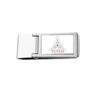 Pince à billets circulaire triangulaire fine en acier inoxydable